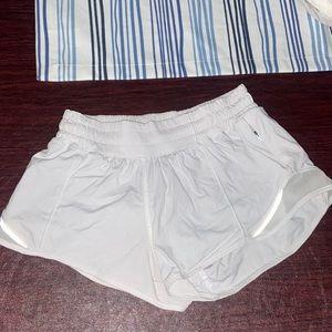 white- size 2 lululemon shorts